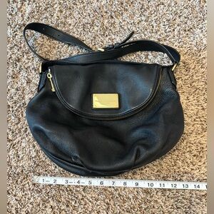 Marc by Marc Jacobs Classic Q Natasha black pebbled leather crossbody bag